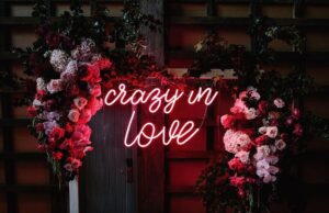 Neon Sign on the Wedding Day