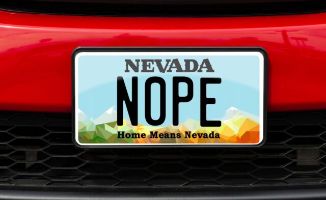 nevada nope plate