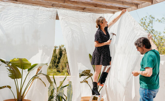 Installing Outdoor Patio Curtains