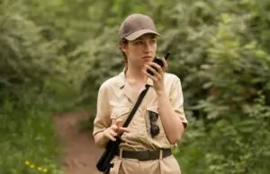 woman on shooting and hunting