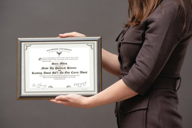 prank with fake diploma scaled